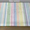 Ambesonne Pastel Place Mats Set of 4, Vertically Striped Pattern Different Colored Straight Lines Classical Old Fashioned, Washable Fabric Placemats for Dining Table, Standard Size, Multicolor